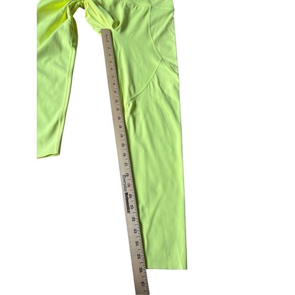 Aerie AEO Chill Play Move High Rise Leggings size L Neon Yellow Green - Picture 6 of 7